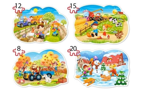 Puzzle Cztery pory roku dla dzieci