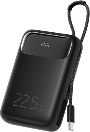 Powerbank Mcdodo 10000 mAh z kablem USB‑C, 22,5 W (czarna)