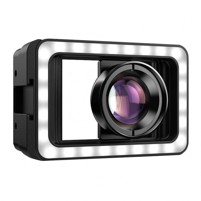Mobilny obiektyw makro z diodą LED