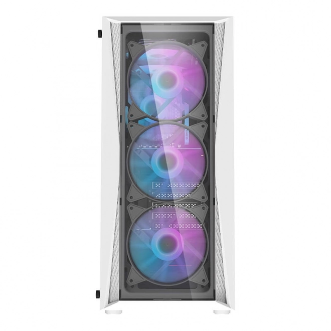 Obudowa komputerowa Darkflash DK352 Plus z 4 wentylatorami (czarno-biała)