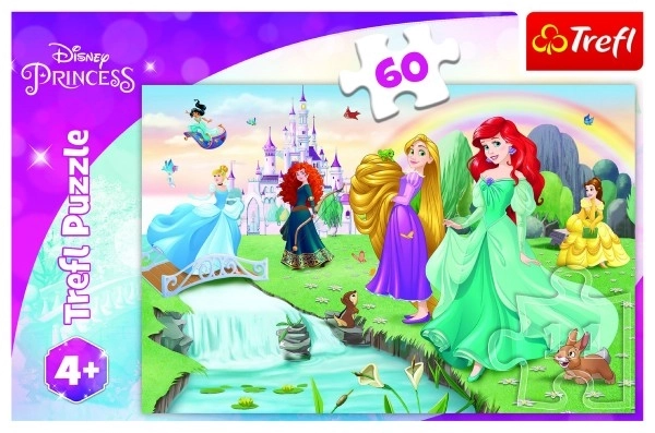 Puzzle 60 elementów Poznaj księżniczki DISNEY PRINCESS Trefl