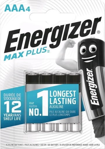 Baterie alkaliczne AAA Max Plus, 4 szt., blister