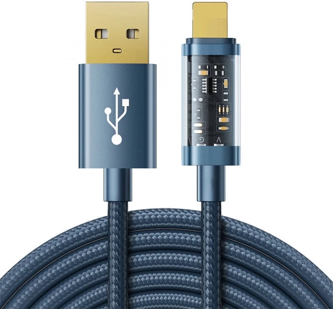 Kabel ładujący i danych USB‑A na Lightning 1,2 m 2,4 A Joyroom niebieski
