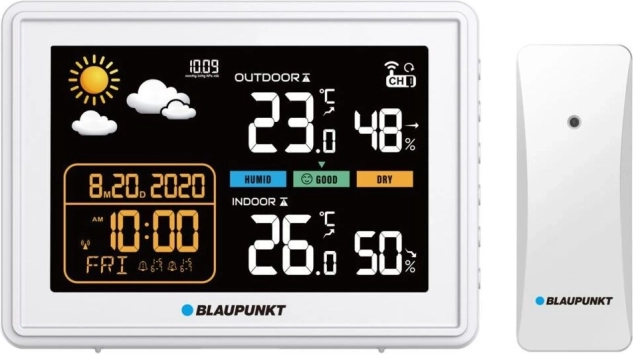 Stacja pogodowa Blaupunkt WS30WH z bezprzewodowym czujnikiem