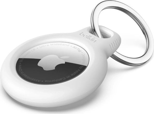 Bezpieczny uchwyt na klucze dla Apple AirTag – Biały