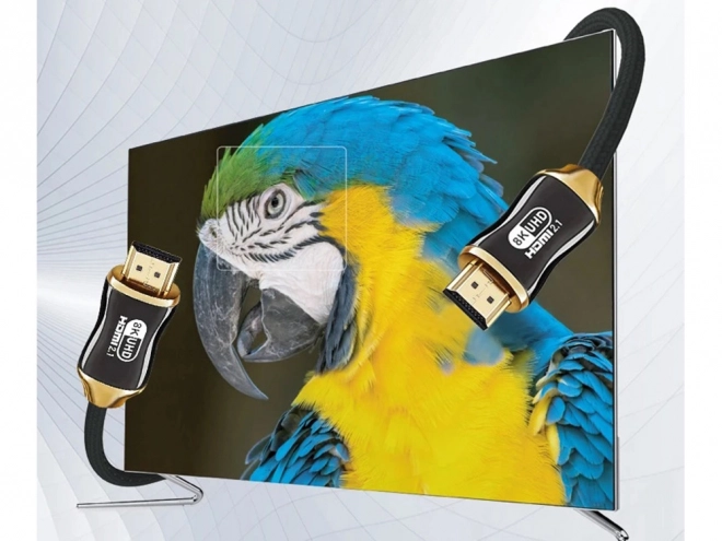 Ultraszybki kabel HDMI 8K 60Hz 4K 120Hz pozłacany 1,5 m