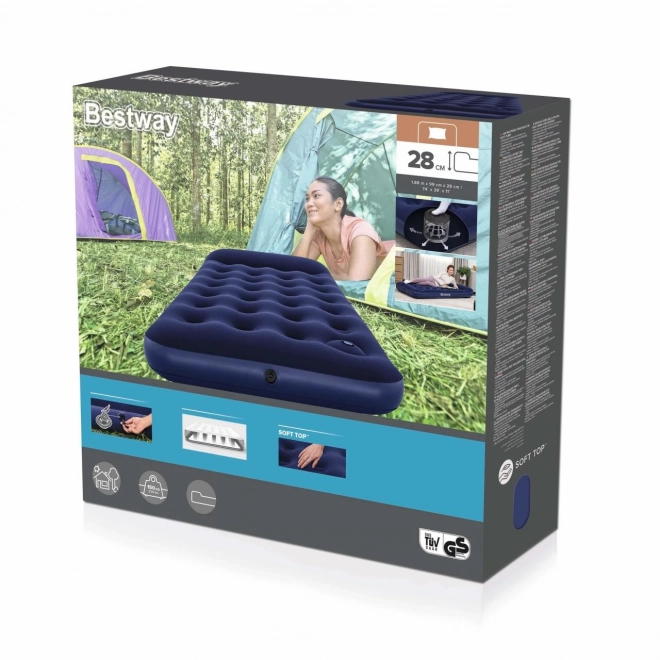 Materac welurowy z pompką 188/99/28 cm Bestway