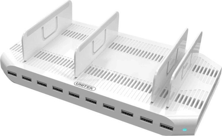 Stacja ładująca 10× USB 2,4 A, 96 W