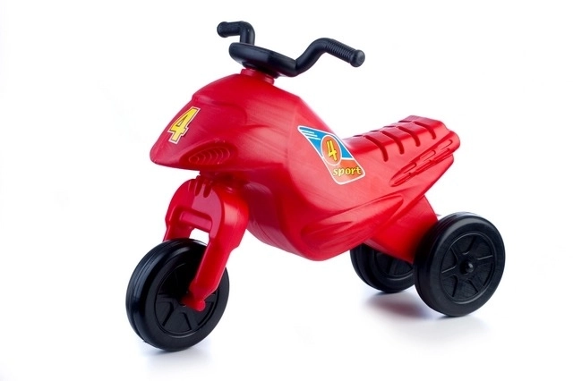 Jeździk Superbike 4 mini plastik wysokość siedziska 26cm nośność do 25kg różne od 18 miesięcy