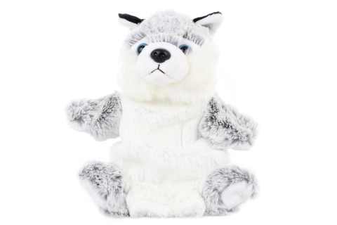 Pluszowy Pies Husky pacynka 25 cm