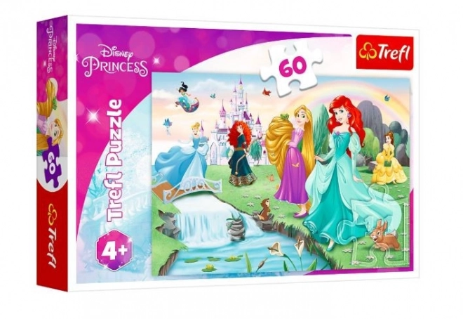 Puzzle 60 elementów Poznaj księżniczki DISNEY PRINCESS Trefl
