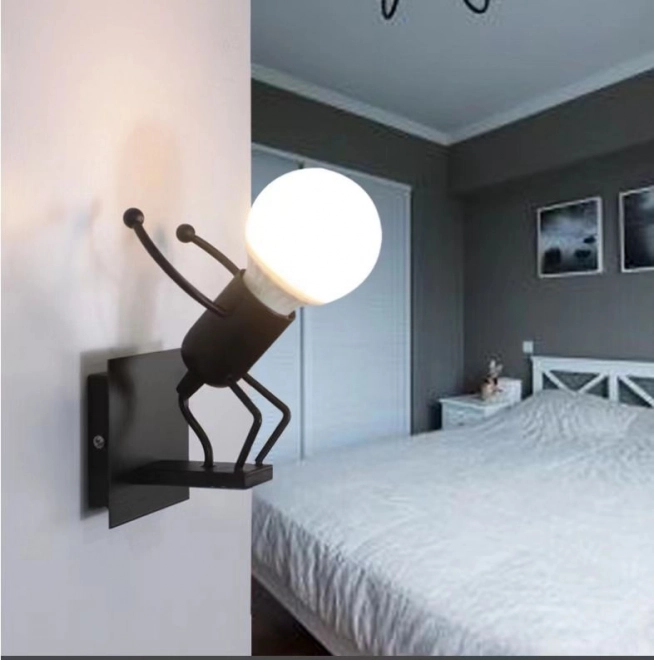 Lampa ścienna Loft czarna