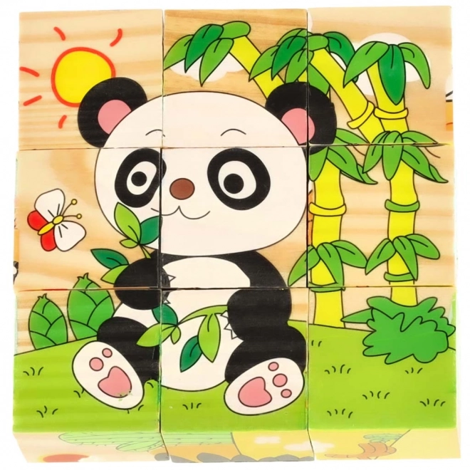 Drewniane puzzle Safari 3D