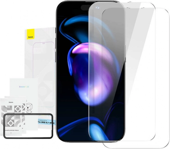 Baseus Crystal szkło hartowane 0,3 mm do iPhone 14 – Pro Max