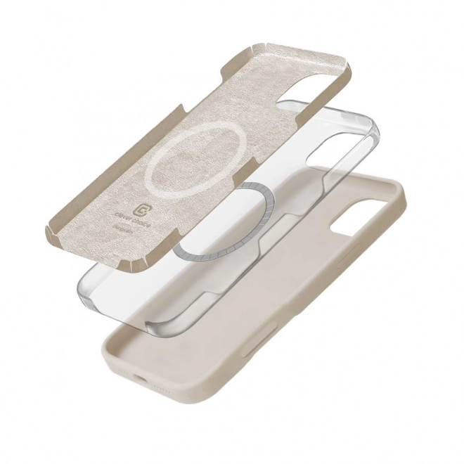 Ochronne etui Color Cover Magnetic dla iPhone 16 Pro Max MagSafe w piaskowym beżu