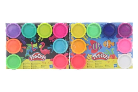 Play-doh Zestaw 8 kubków neonowych kolorów