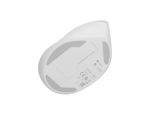 Pionowa bezprzewodowa mysz Crake 2 BT 5.2 + 2.4GHz biała