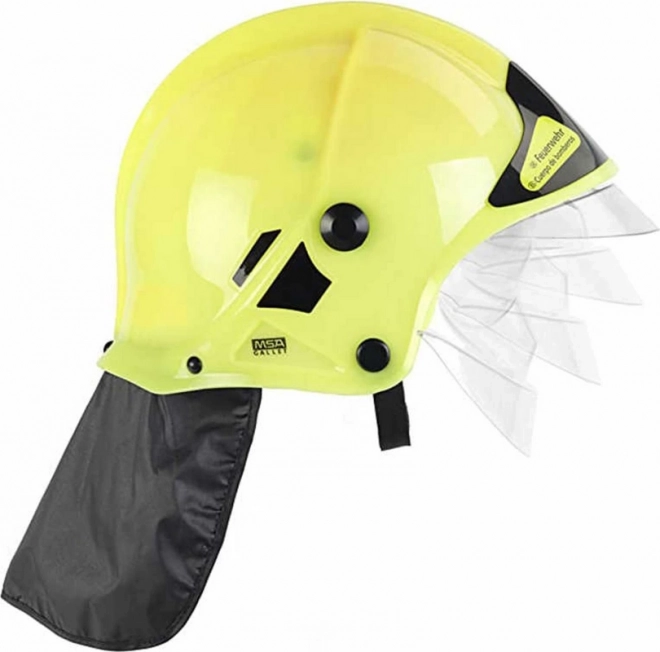 Kask strażacki, żółty