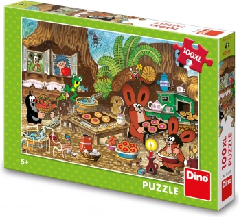 Dino puzzle Krecik w kuchni 100 XL elementów