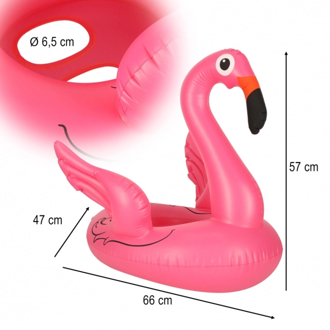 Nadmuchiwana dziecięca obręcz pontonowa flamingo