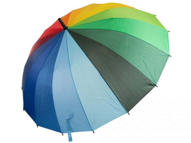 Duży parasol tęczowy automatyczny