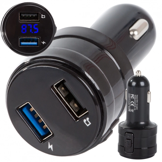 Wielofunkcyjny transmiter FM do samochodu z Bluetooth