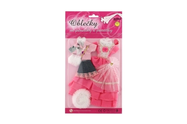 Ubranka z akcesoriami dla lalek 2 sztuki
