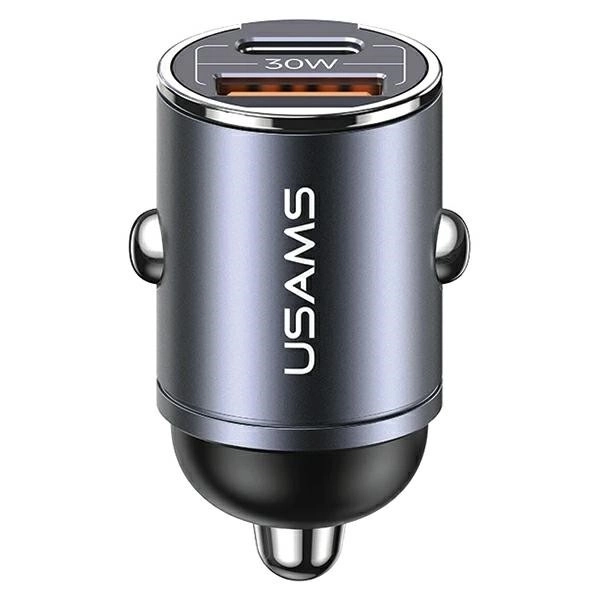 Ładowarka samochodowa 30W 1xUSB+1xUSB-C Szybkie Ładowanie