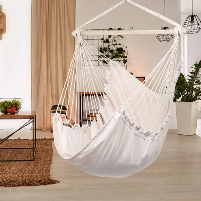 MODERN HOME Wiszące krzesło hamakowe z 2 poduszkami
