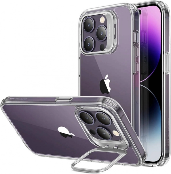 Etui ze stojakiem ESR do iPhone 14 Pro przezroczyste