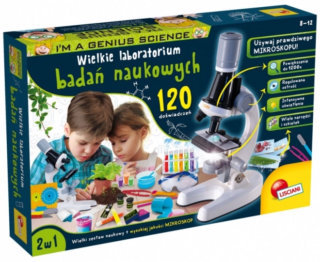 Zestaw naukowy I'm a Genius Wielkie laboratorium 120 eksperymentów