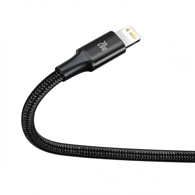 Kabel ładujący Baseus 3 w 1, 20W, czarny, 1,5 m