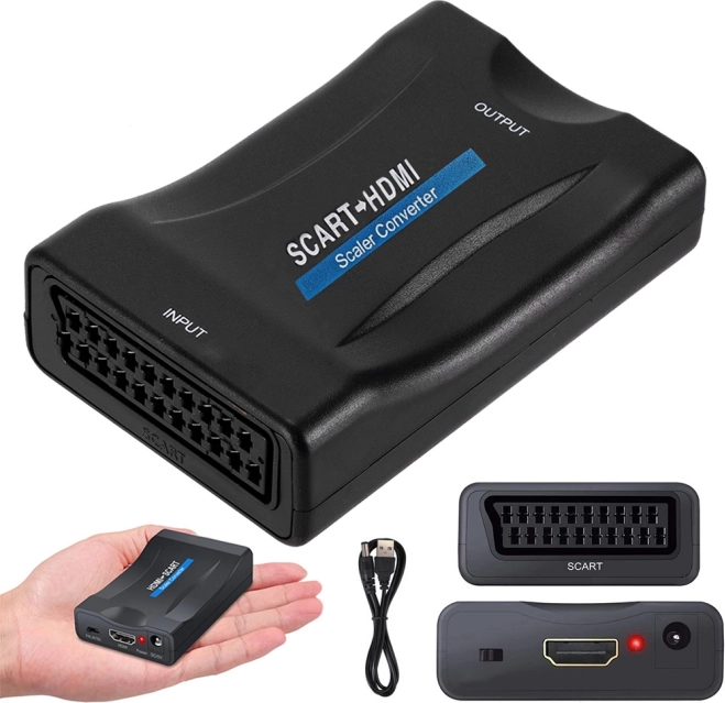 Konwerter SCART na HDMI Full HD