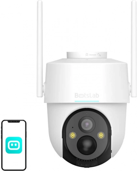 Zewnętrzna kamera Wi‑Fi Botslab 3 MP z panelem solarnym i obrotem 360°