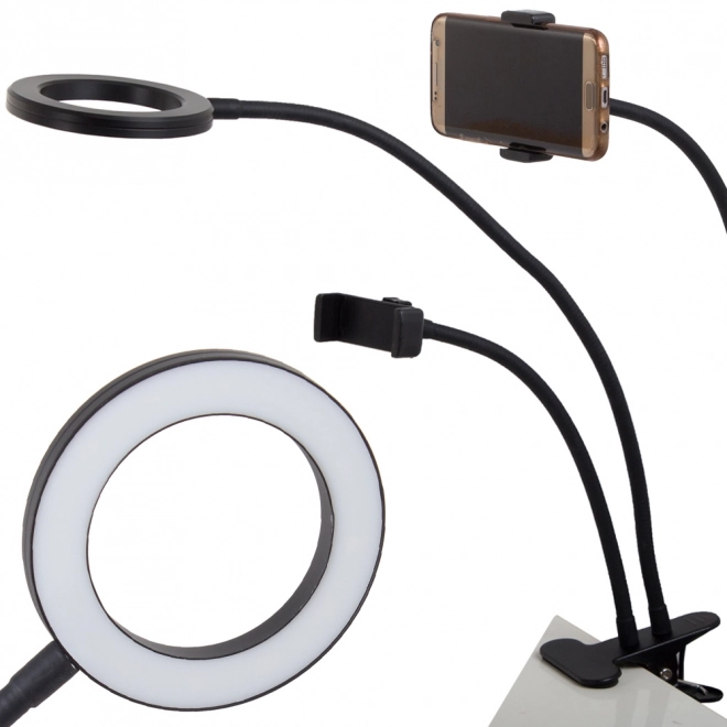 Stolna lampa LED z uchwytem na telefon