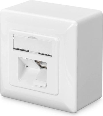 Ekranowane gniazdo natynkowe kategorii 6 z 2×RJ45