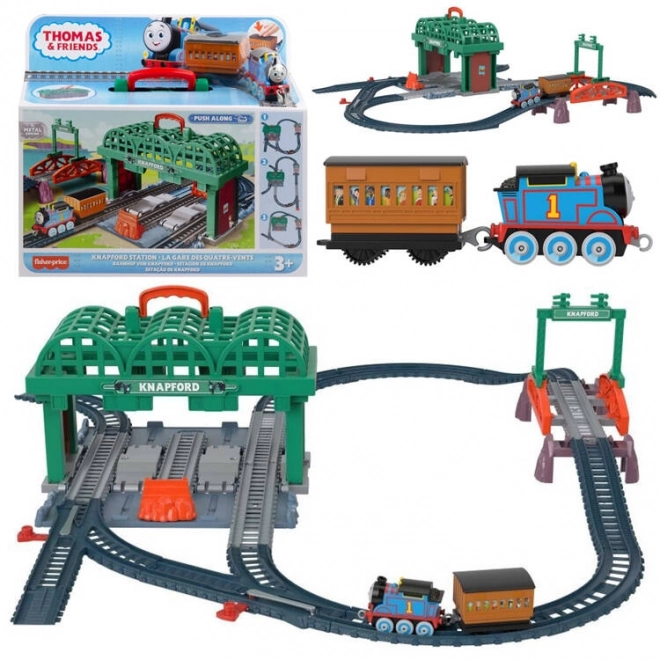 Fisher-Price Pociąg Tomek i przyjaciele Stacja Grodkov lokomotywa
