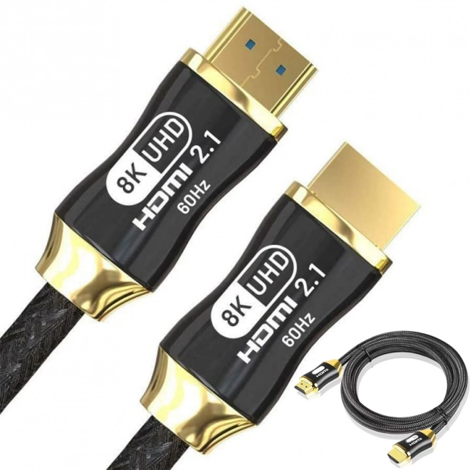Ultraszybki kabel HDMI 8K 60Hz 4K 120Hz pozłacany 1,5 m