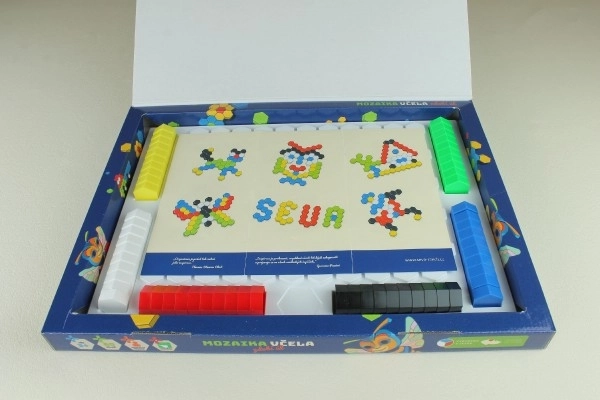 Pszczoła zdobi ul 60szt mozaika w pudełku 43x32x3,5cm