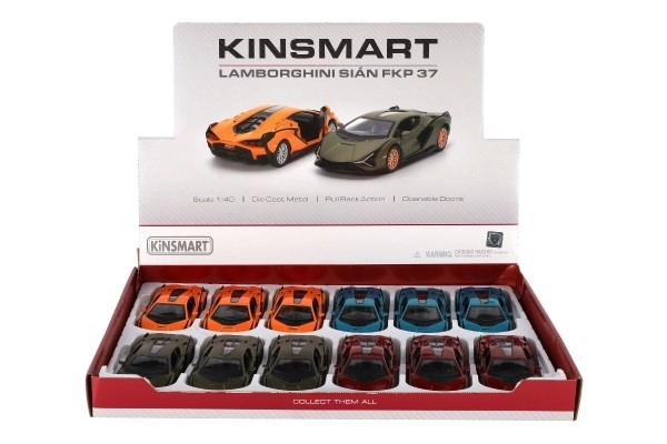Auto Kinsmart Lamborghini Sián FKP 37 metal/plastik 13cm mix kolorów