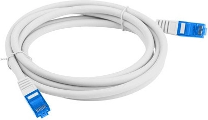 Kabel sieciowy patchcord Cat.6A S/FTP 1,5 m szary