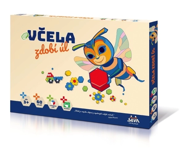 Pszczoła zdobi ul 60szt mozaika w pudełku 43x32x3,5cm