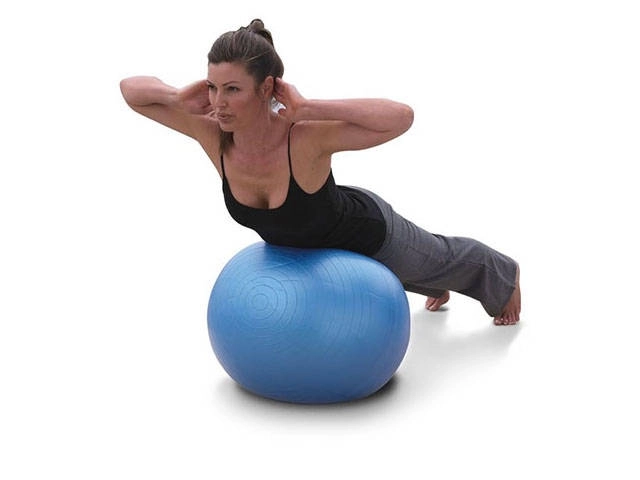 Piłka gimnastyczna z pompką do fitnessu i rehabilitacji