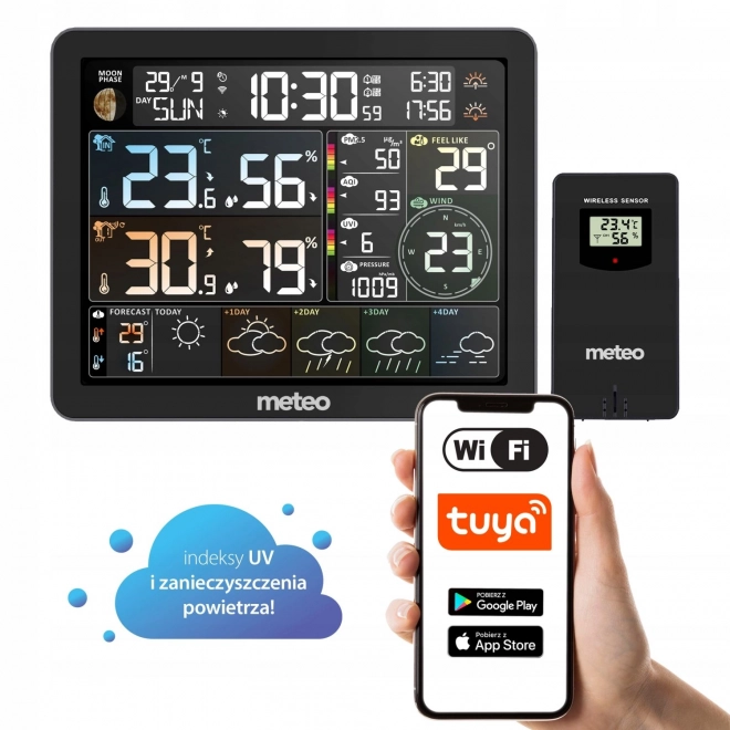 Stacja meteorologiczna WiFi z pomiarem zanieczyszczenia powietrza