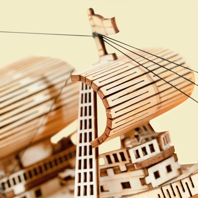 Żaglowiec - 3D drewniana układanka