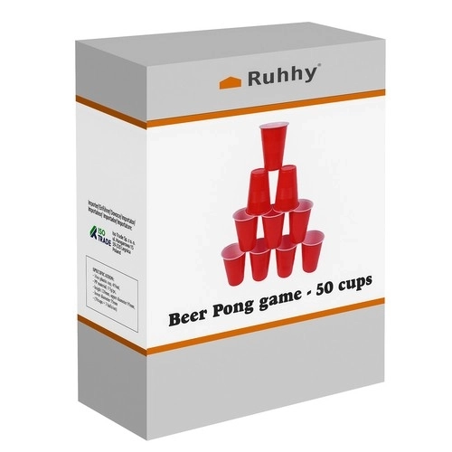 Gra Beer Pong - 50 kubków Ruhhy 21232