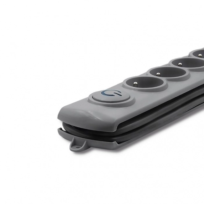 Ochrona przeciwprzepięciowa Quick Switch, 6 gniazd, 1,8 m, szary