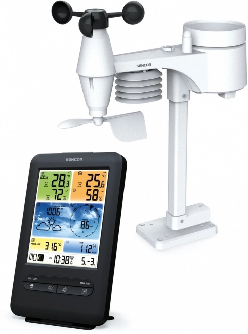 Profesjonalna stacja meteorologiczna z czujnikiem WiFi 5w1