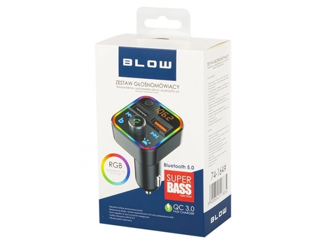 FM nadajnik Bluetooth 5.1+Qc3.0 RGB