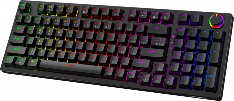 Mechaniczna klawiatura z RGB dla pewnego skoku